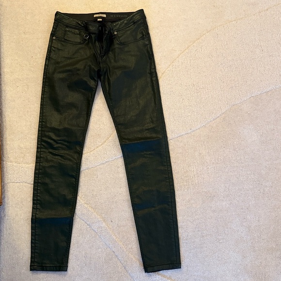 Burberry Green Westbourne Jeans Coated 29 - Picture 11 of 12